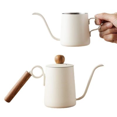 Koffiemaking met roestvrij staal Ganshals Koffiemaker en lange mond druppel spoot