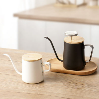 Modern roestvrij staal koffiemachine met lange hand punch druppel spoot