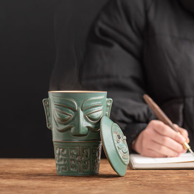 Grote koffiebeker voor kantoorreceptie zakelijke cadeautjes Sanxingdui culturele beker
