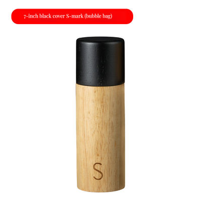 Pepper Mill Zout 7-inch verstelbare keramische kern handmatige eiken houten shakers met grind