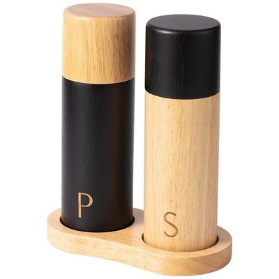 Pepper Mill Zout 7-inch verstelbare keramische kern handmatige eiken houten shakers met grind