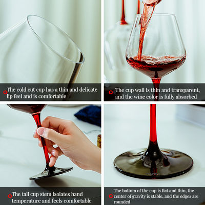 Europese stijl Vintage Bourgogne-beker Wijnglas voor cadeautjes Bruiloften en thuis