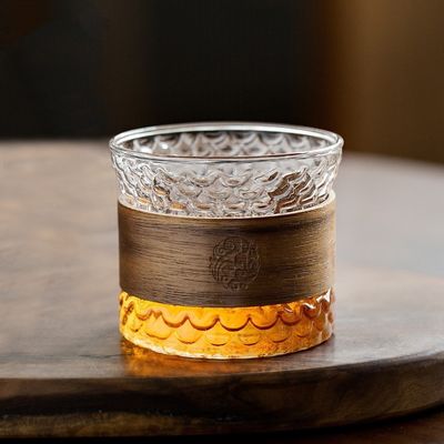 5oz 150ml glazen beker voor koffie thee water warmte-isolatie ring en milieuvriendelijk ontwerp