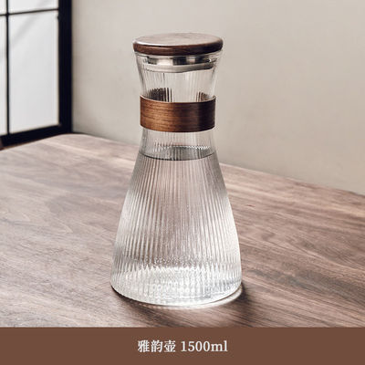 Gepersonaliseerde grootte High Borosilicate glas drinkset voor moderne thuis koud water flessen