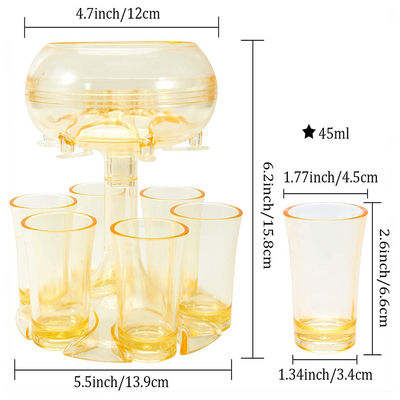 Uniek ontwerp 6 Shot glas dispenser en houder voor bier whisky cocktail liefhebbers