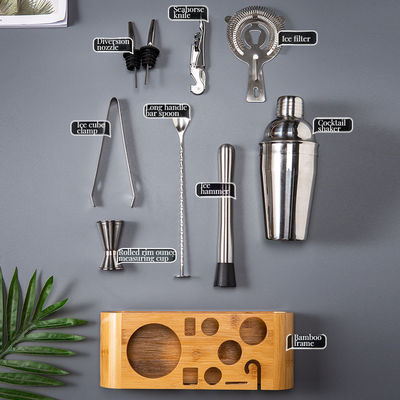 Roestvrij staal cocktailshaker set top-bar accessoires voor thuis hotel en restaurant