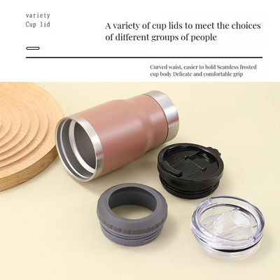 Roestvrij staal dubbelwandige blik koeler 12 oz Slim bier kozies voor het drinken set van 4