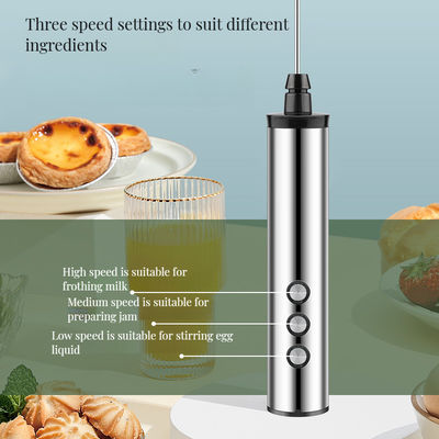304 roestvrij staal Automatische melkschuimmachine Handheld elektrische koffiezetapparaat met whisk