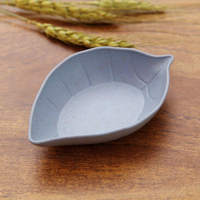 1pc Wegwerpplaten, bladvormige plastic schaal, 11*7cm Japanse keukenborden