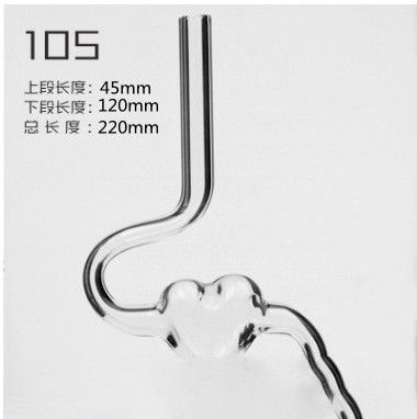 Bar Accessoires Wave Design Bulk Herbruikbaar Borosilicaat Glas Straws Transparante Kleurrijk