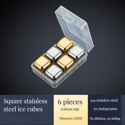 DIY Ice Cube Tray Mould voor Bar Club Drinking Customized Grootte Metalen Vierkante dobbelstenen IJstalen