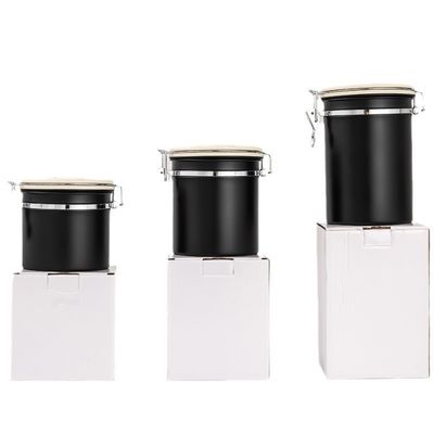 Voedselopslag Pakket Moderne 304 roestvrij staal koffieblik met ademend bewaringsmiddel