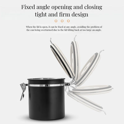 Voedselopslag Pakket Moderne 304 roestvrij staal koffieblik met ademend bewaringsmiddel