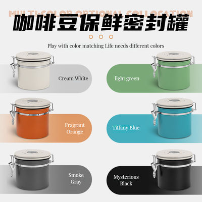 Voedselopslag Pakket Moderne 304 roestvrij staal koffieblik met ademend bewaringsmiddel