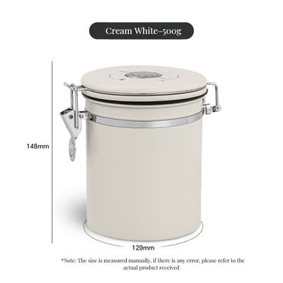 Voedselopslag Pakket Moderne 304 roestvrij staal koffieblik met ademend bewaringsmiddel