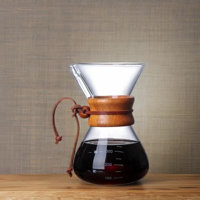 Gepersonaliseerd logo dubbelwand borosilicaat glas koffiezetapparaat voor ongebruikelijk hittebestendig