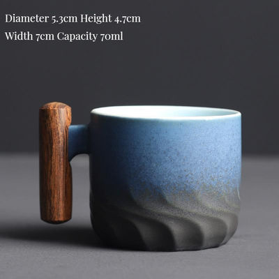 Modern ontwerp Keramische glazuurcamping koffiebeker Custom met aanpasbare opties