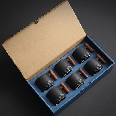Modern ontwerp Keramische glazuurcamping koffiebeker Custom met aanpasbare opties