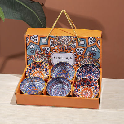 Dinerware Type Bowls Porseleinen Keramische Bowl Set voor cadeaudekoratie in Boho stijl