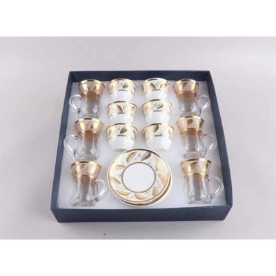 European Design Coffee Cup And Saucer zet duurzaam glas voor middagthee