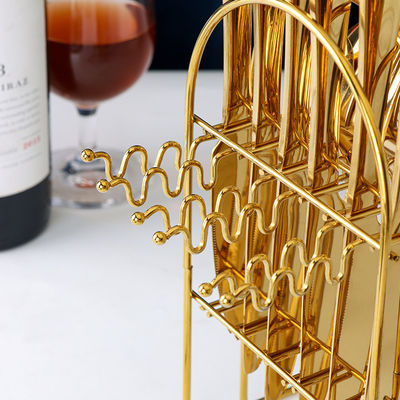 24pcs Flatware Set roestvrij staal goud zilver mes lepel vork bestek sets voor feest