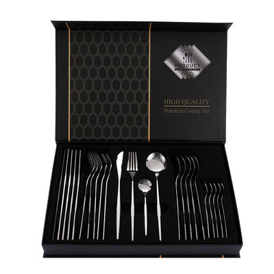 Huwelijksgoud bestek set 101 roestvrij staal bestek met boxed souvenir set