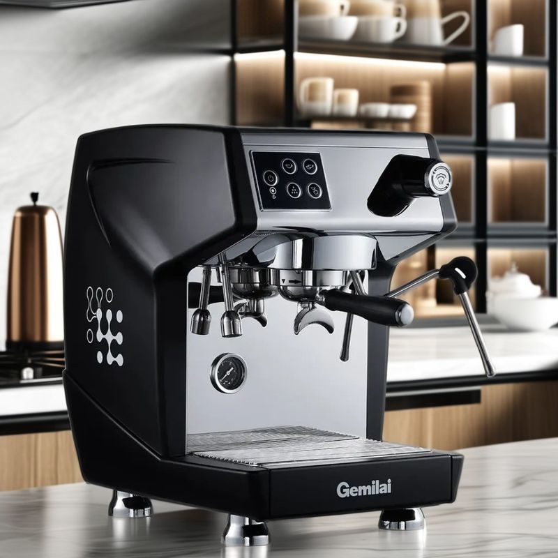 Halfautomatische koffiemachine met brandy-snifters glastype en Bluetooth-connectiviteit