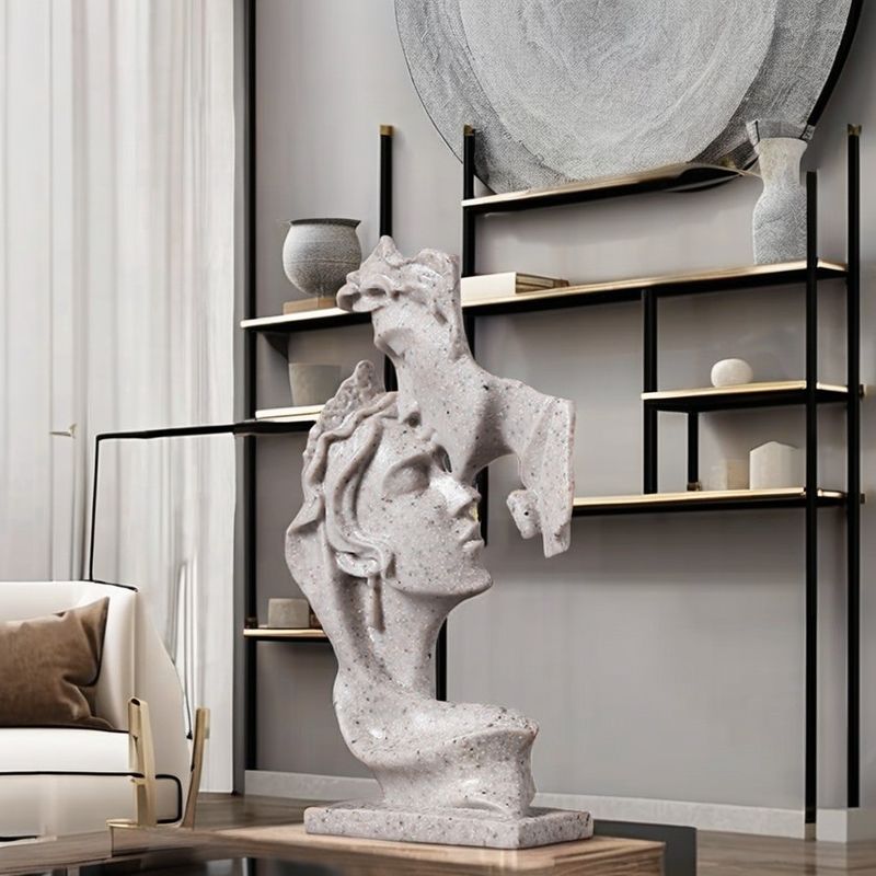 Accent Bamboe Denker Statue Hars Kunst Beeldhouwkunst voor andere Home Decor Aanpassing van kleur