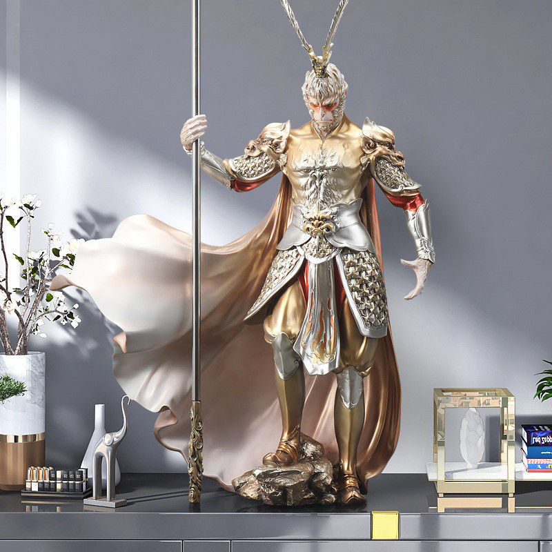 Decoratieve Wukong Golden Hoop Figuur Zwarte Mythologie Aap Koning VS Boeddha Ornamenten