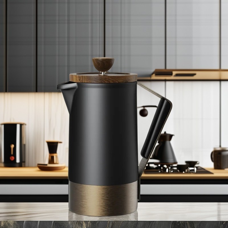 Silicone handvat Keramisch lichaam Commercieel café Franse pers set voor koffie thee sets