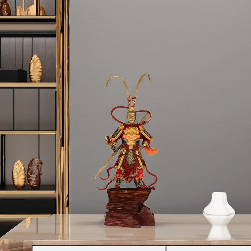 Black Myth Sun Wukong standbeeld-Golden Hoop 3D Figuur Metalen Hars Collectie met Materialen