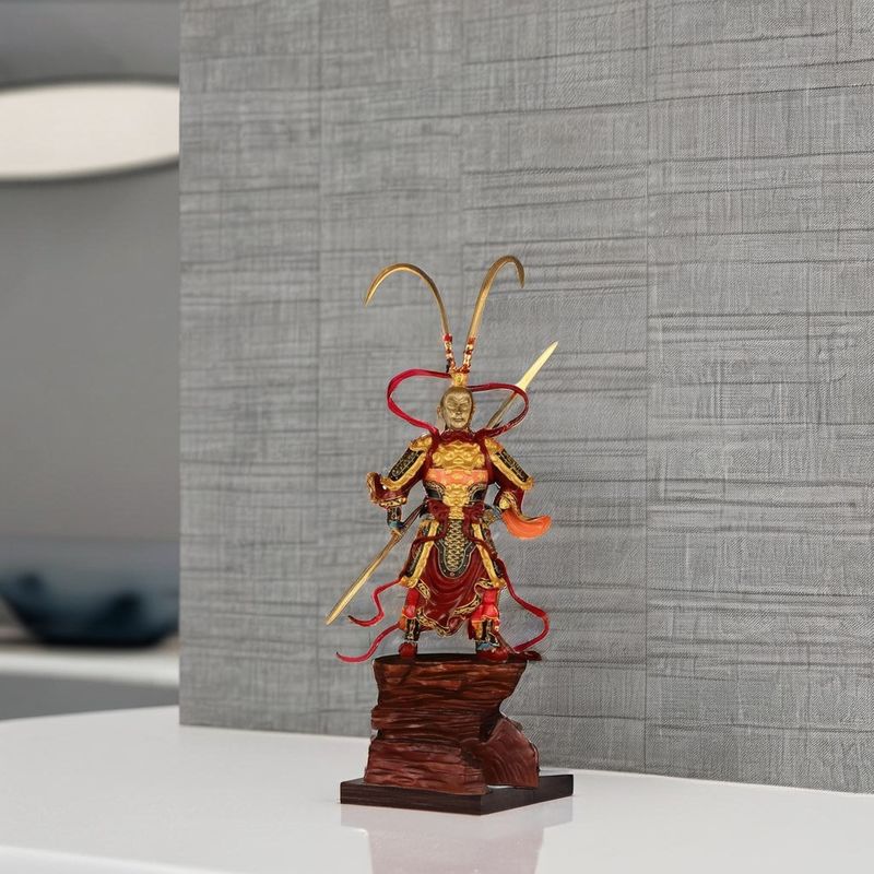 3D Hars Zwarte Myth Monkey King-Sun Wukong Golden Hoop Figuur voor hedendaags design