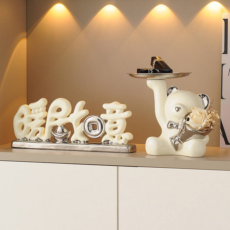 Boomtak Dubbele bak Creatief wit porselein Beeropslag Decoratie voor Halloween