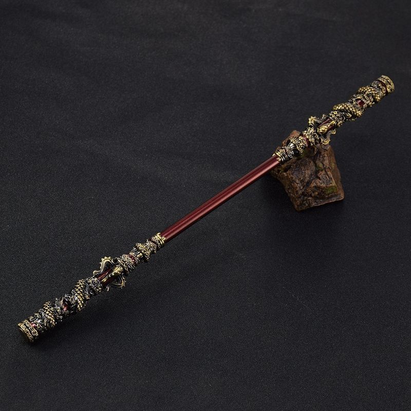 Onregelmatig 35cm Full Metal Craft Monkey King Ruyi Jingu Bang Model voor de verjaardag