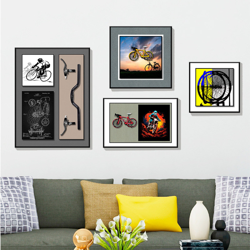 Einde Moderne 3D-fietscoating Porselein schilderen met stijlvolle kristallen bouwstenen