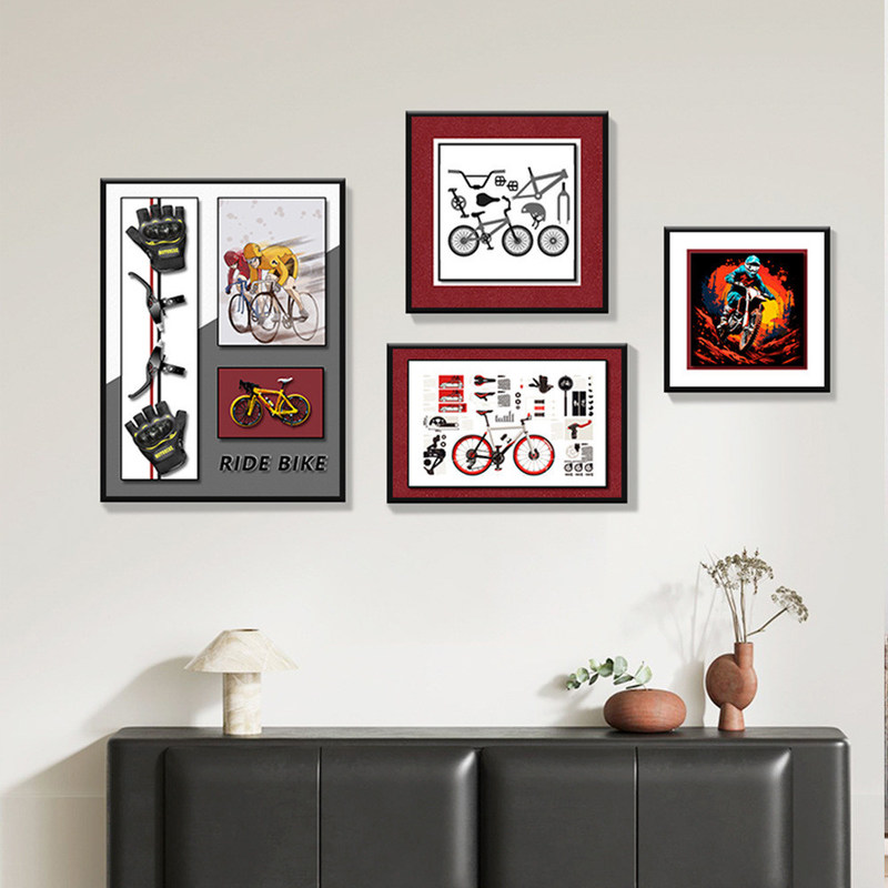 Moderne multi-link kristal porseleinen bouwstenen woonkamer wanddecoratie hangend