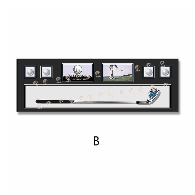 Verjaardagsfeest Modern kristalglas Golf Decoratieve schilderkunst Muurschildering voor club