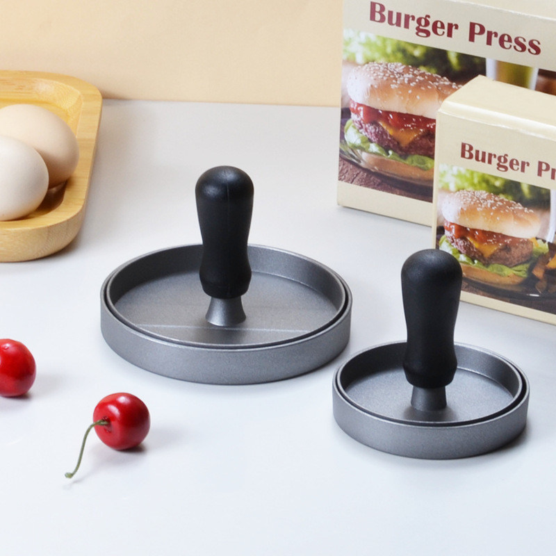 Onmiddelijk koken Niet-klevend metaal Aluminium vlees patty pers voor perfecte patties