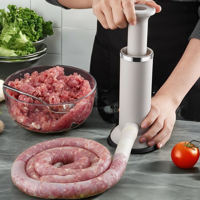 Handmatig voorraad sausjes Meatball Maker Plastic sausjes Stuffer Garnalen Slip Preparatie