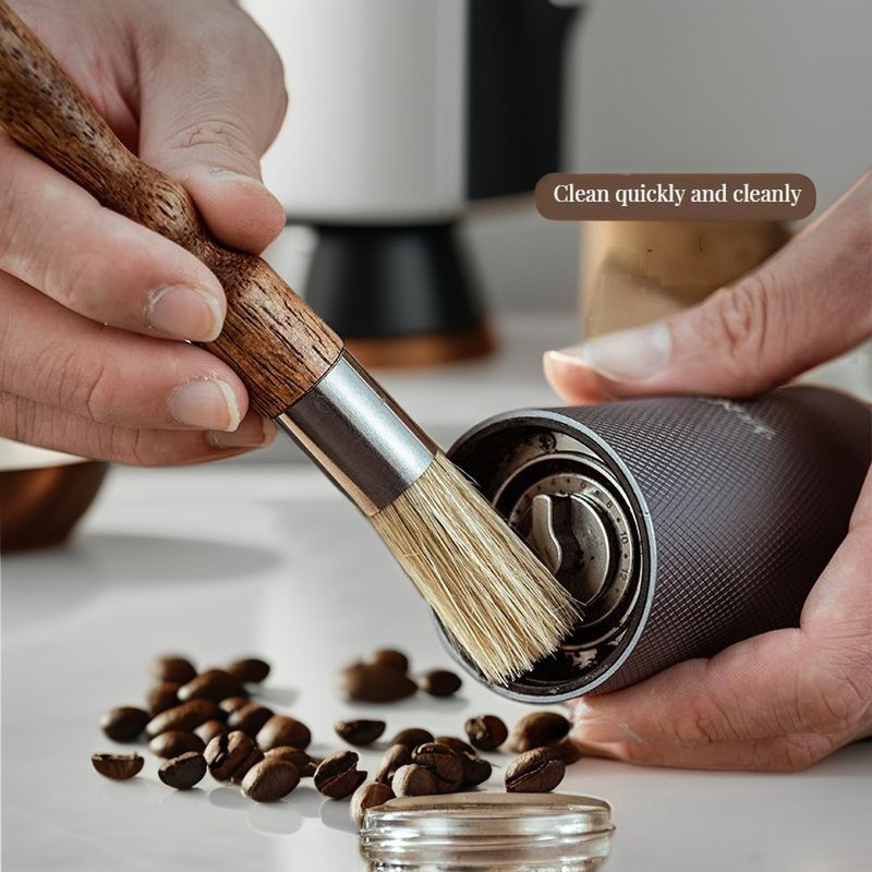 Eco-vriendelijke houten handgreep 58mm Precision Espresso Distributeur Tamper voor Baristas