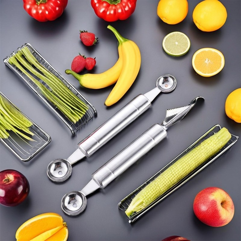 Stainless Steel Fruit Carving Tool Set geschikt voor verschillende klantvereisten