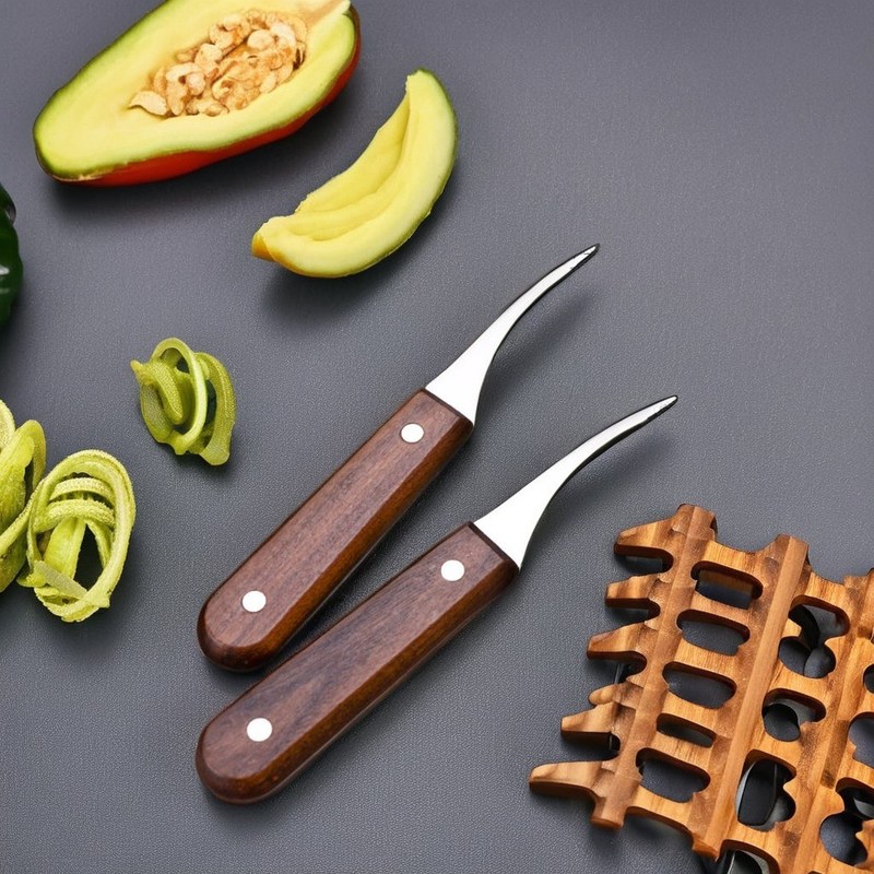 Roestvrij staal garnalenpeeler met vis buik mes gestroomlijnd visproducten verwerkingsinstrument