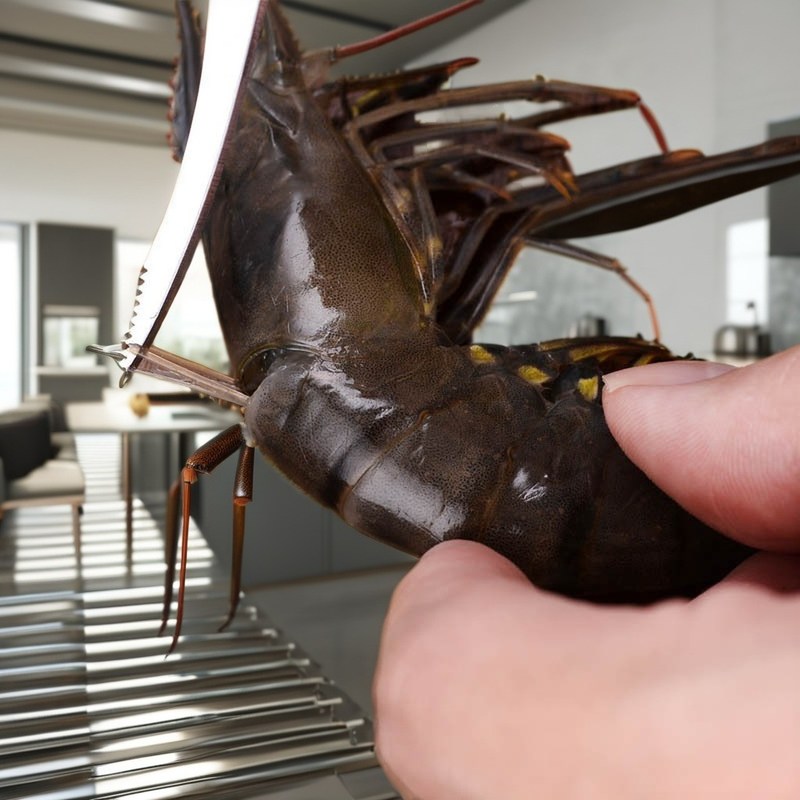 Groentehakers Roestvrij staal garnalen mes schilper voor het bereiden van vis en garnalen