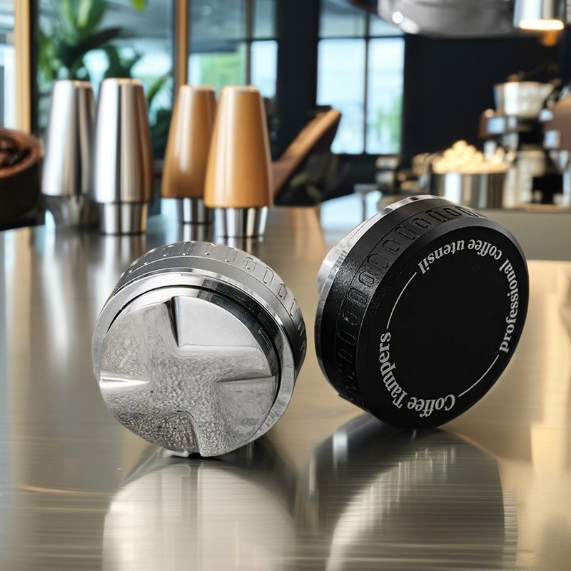 Aanpassen van het logo Acceptabel Hout Koffieverdeler Metalen Keukengereedschap voor Koffie Tampers