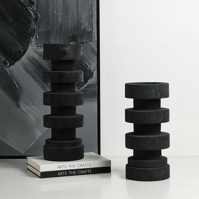 Gepersonaliseerde logo marmeren pilaar kaarshouder voor modern huis bruiloft kerst decor