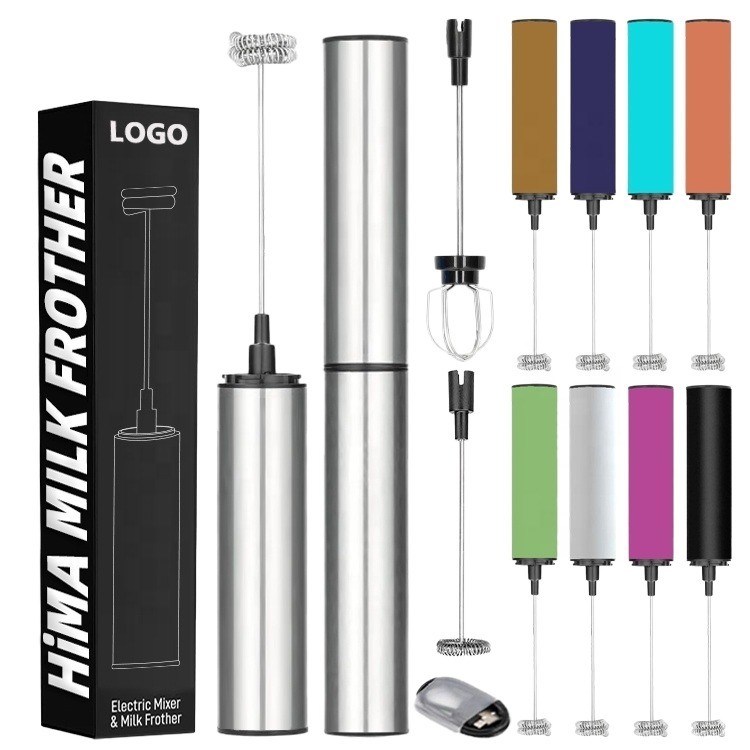 HIMATIMES Custom Kleur Milk Foother Oplaadbare Draagbare voor elke Whisk Selectie