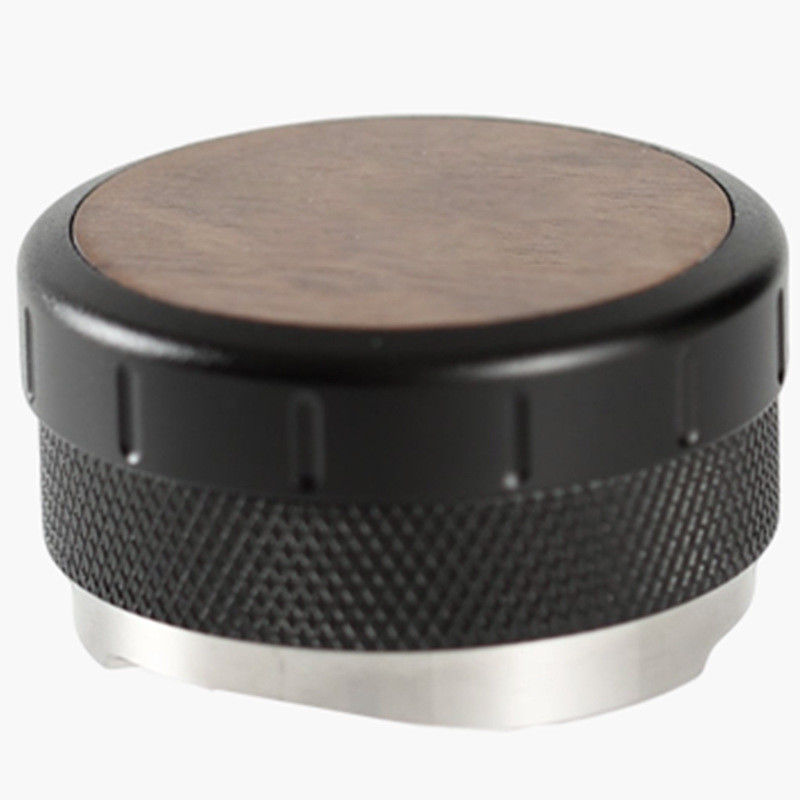 NO 2024 Draagbare espresso koffie verstelbare hoogte Walnoot hout roestvrij staal basis 51MM 53MM aluminium barista gereedschappen