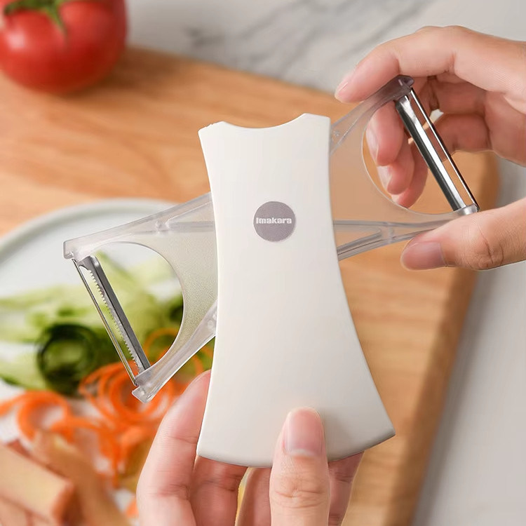 Commerciële voedselkopers Multifunktioneel stalen aardappelpeeler Groenten- en fruitknipper