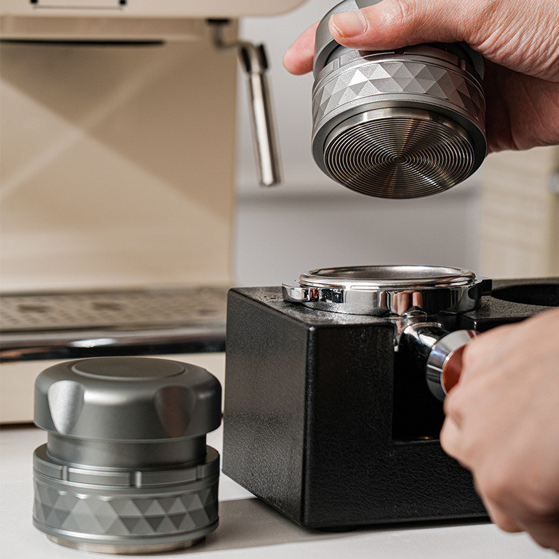 Roestvrij staal 2-in-1 koffieverdeler verstelbaar 51mm 53mm 58mm voor Barista behoeften