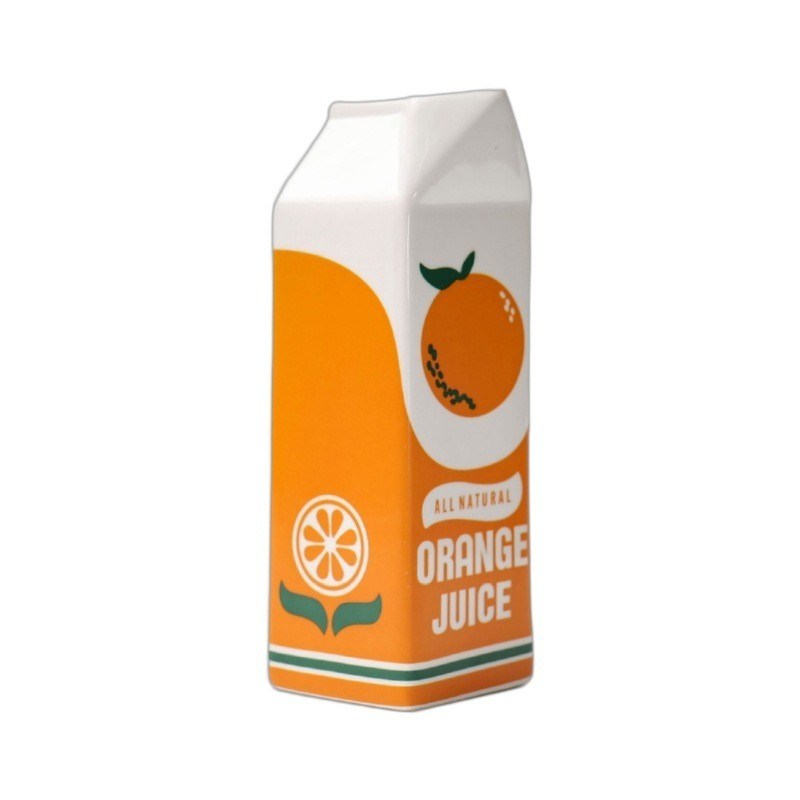 Moderne tafelvase voor hydroponische bloemenarrangement in creatief oranje fruit ontwerp